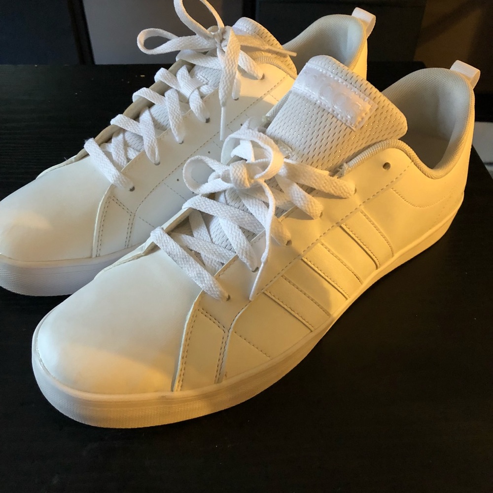 Adidas plain white size 11 Used
